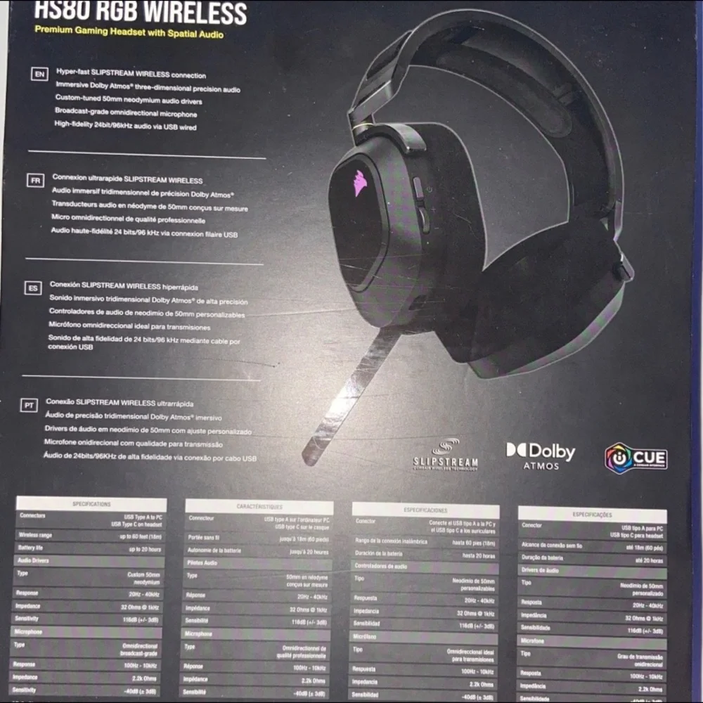 Gaming headset Corsair hs80